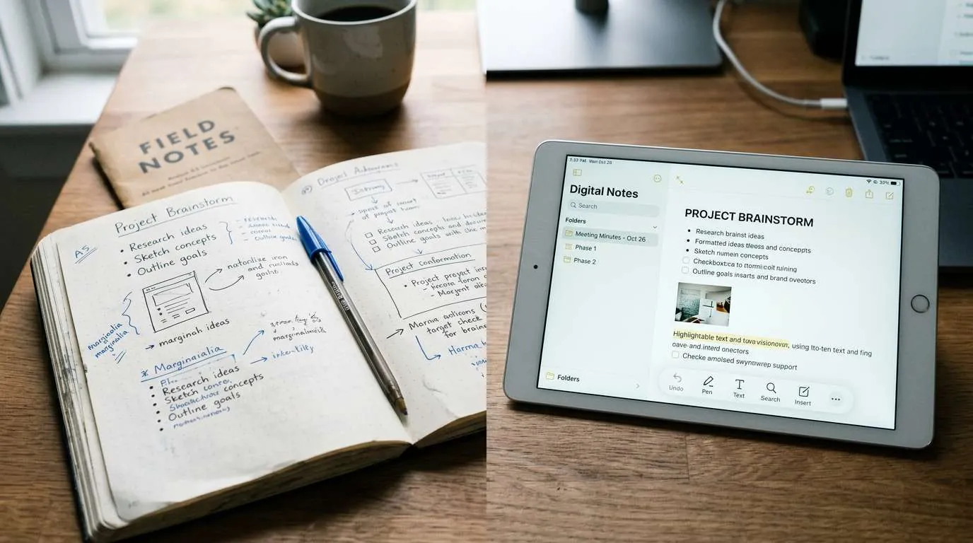 carnet ou appli de notes