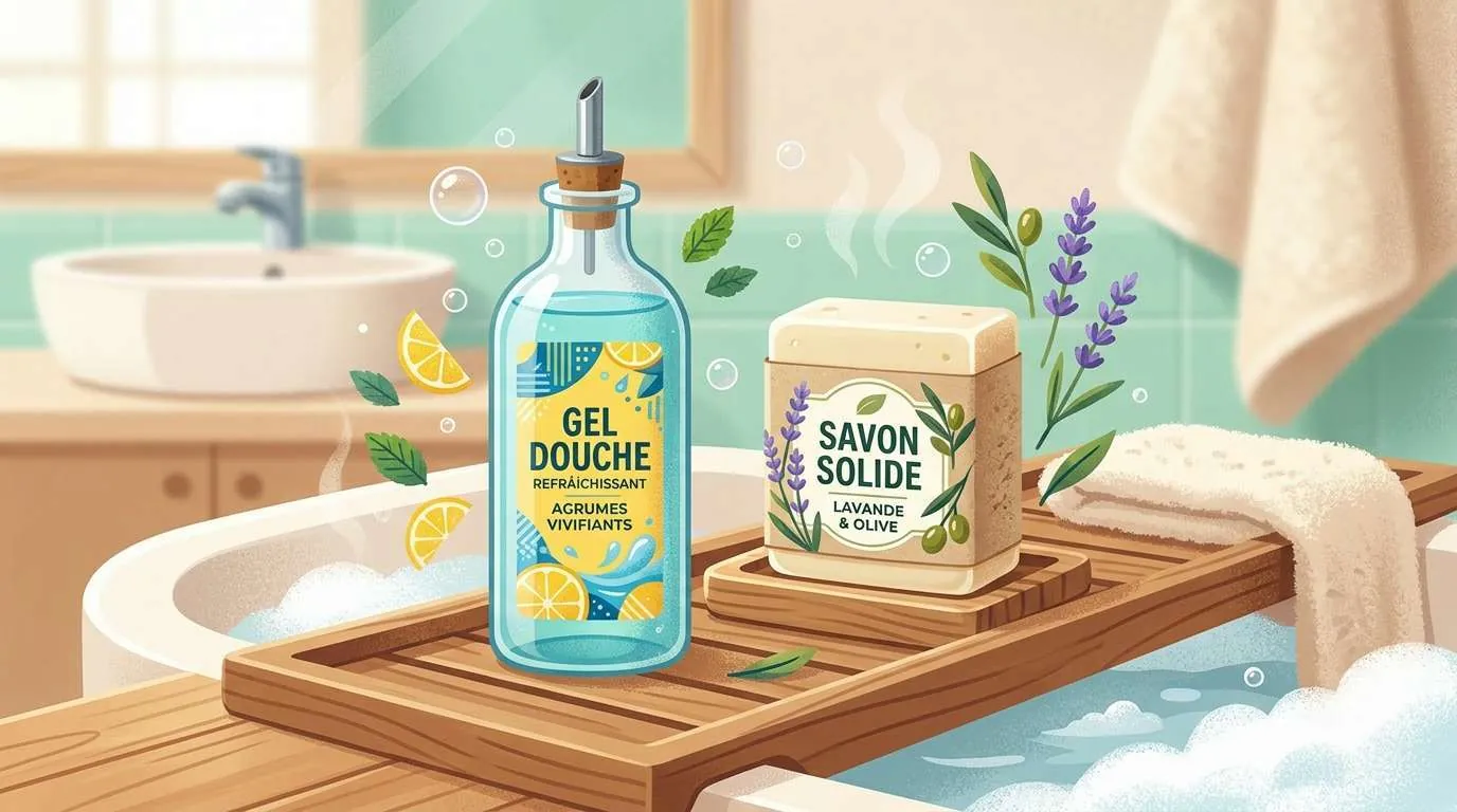 savon ou gel douche